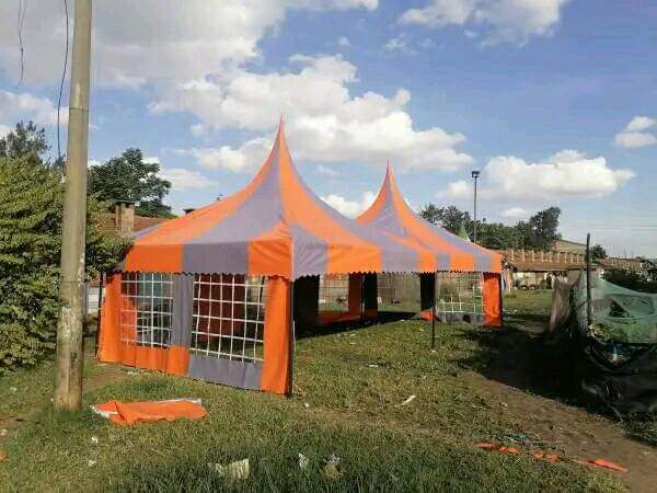 Marquee tent set up for an event